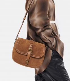 GOLDEN GOOSE Sac à Main Rodeo Cuir Suédé Camel -jerome dreyfuss shop unnamed file 2352