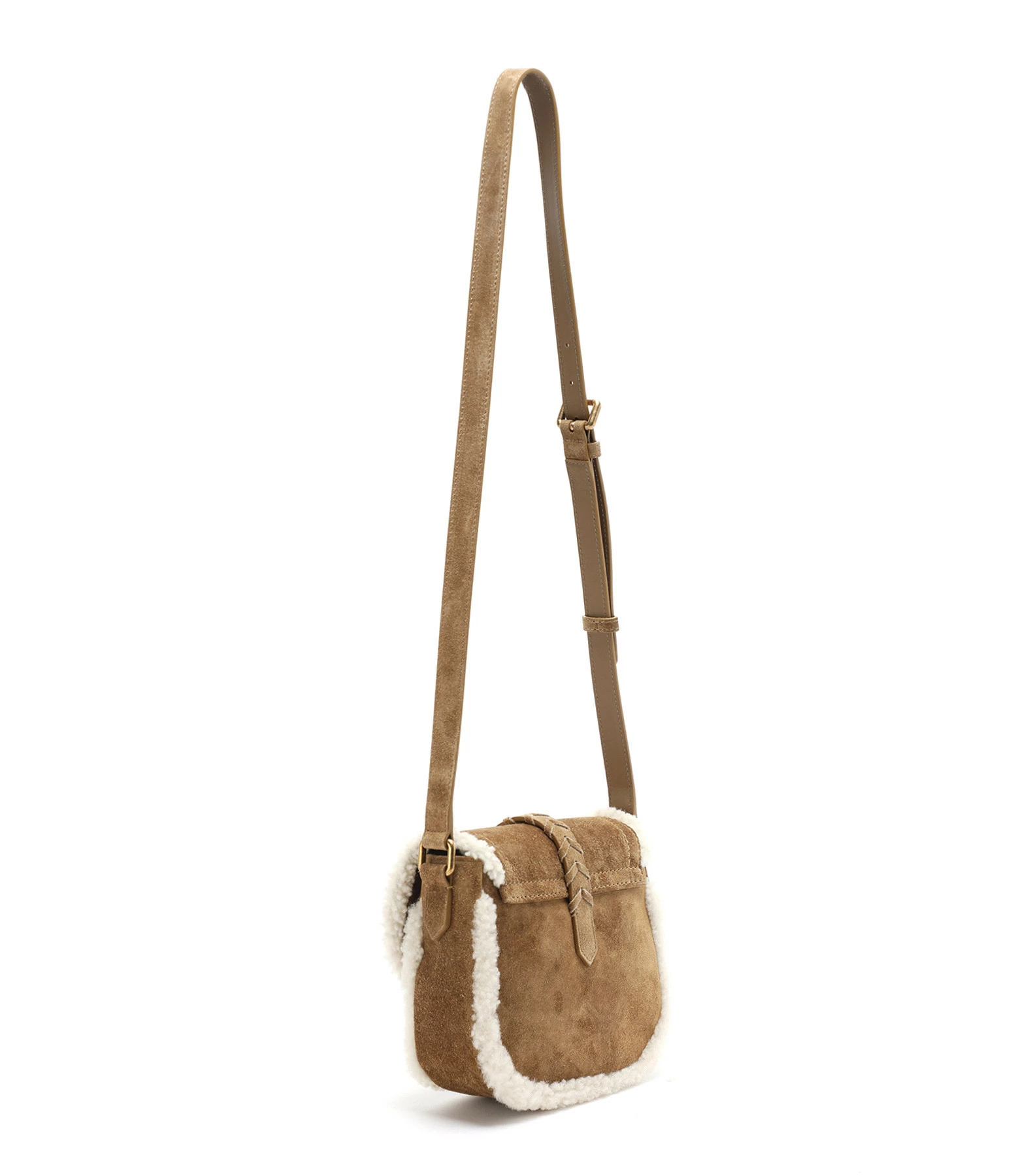 GOLDEN GOOSE Sac à Main Rodeo Cuir Suédé Marron 4 GOLDEN GOOSE Sac à Main Rodeo Cuir Suédé Marron – Image 2