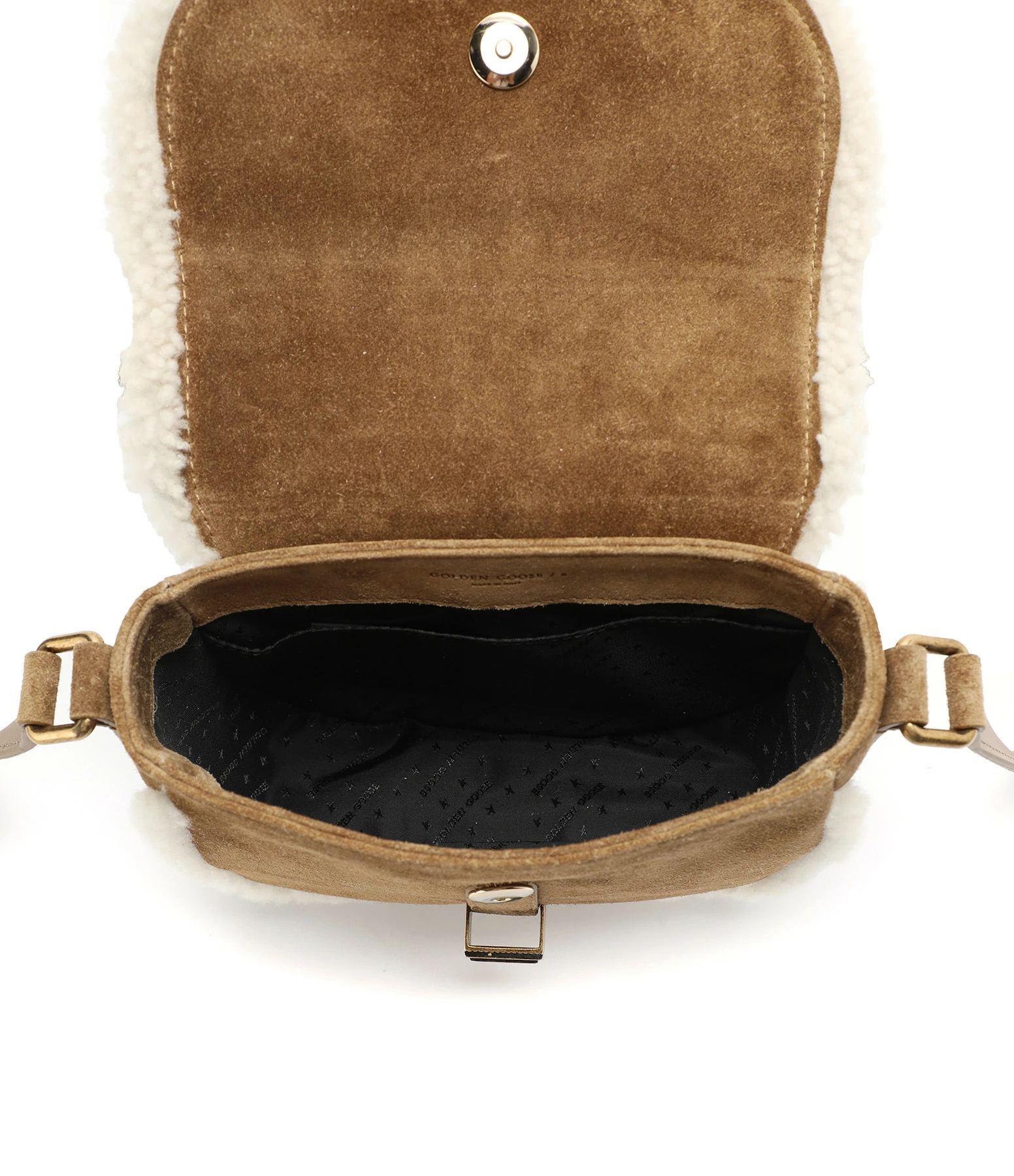 GOLDEN GOOSE Sac à Main Rodeo Cuir Suédé Marron 5 GOLDEN GOOSE Sac à Main Rodeo Cuir Suédé Marron – Image 3