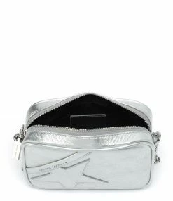 GOLDEN GOOSE Sac Mini Star Cuir Argenté -jerome dreyfuss shop unnamed file 2374