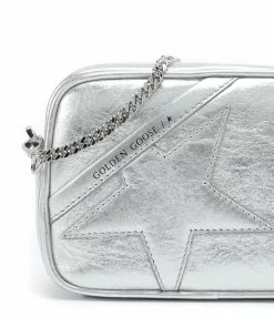 GOLDEN GOOSE Sac Mini Star Cuir Argenté -jerome dreyfuss shop unnamed file 2375