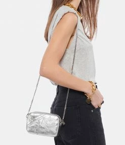 GOLDEN GOOSE Sac Mini Star Cuir Argenté -jerome dreyfuss shop unnamed file 2376