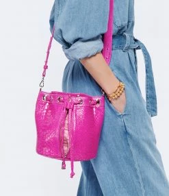 SISTA PARIS Sac Amber Python Rose Électrique 12 SISTA PARIS Sac Amber Python Rose Électrique -jerome dreyfuss shop unnamed file 2394