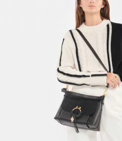 SEE BY CHLOE Sac Joan PM Cuir Grainé Noir -jerome dreyfuss shop unnamed file 2409