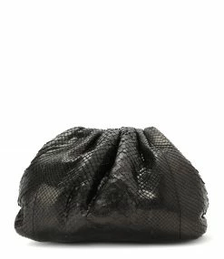 SISTA PARIS Sac Big Uniq Cuir Souple Python Noir