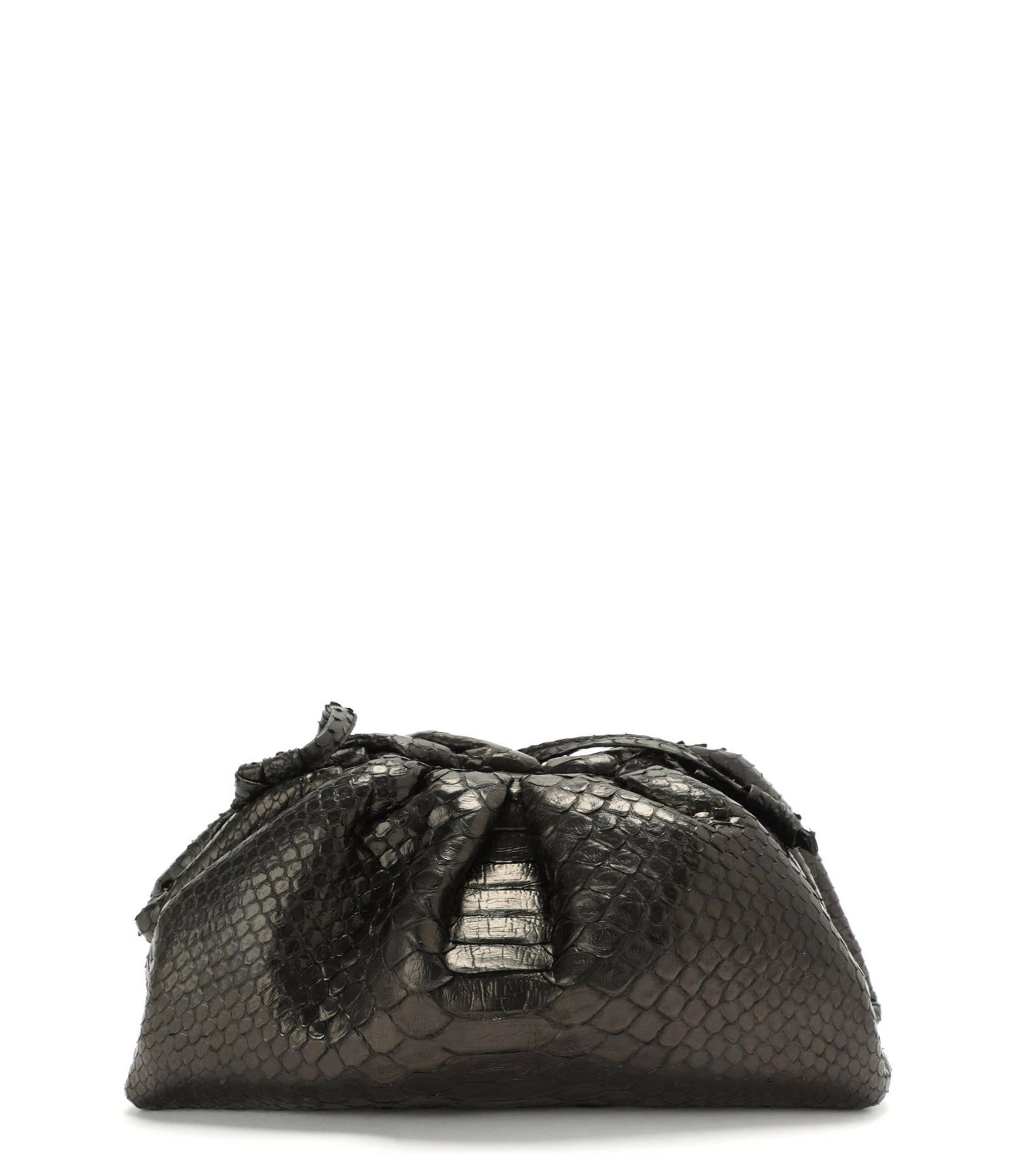 SISTA PARIS Sac Baby Uniq Cuir Souple Python Noir 3 SISTA PARIS Sac Baby Uniq Cuir Souple Python Noir