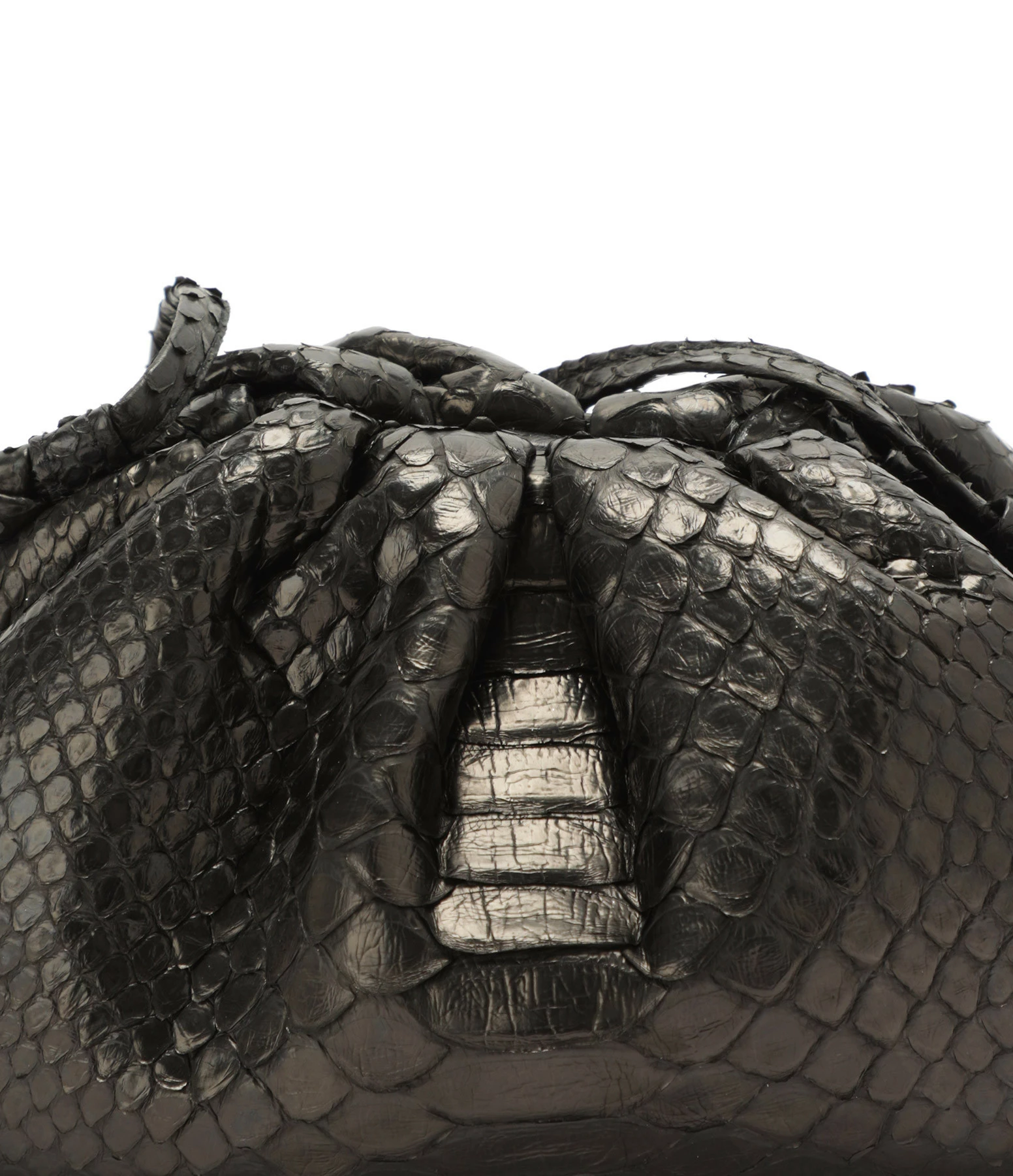 SISTA PARIS Sac Baby Uniq Cuir Souple Python Noir 6 SISTA PARIS Sac Baby Uniq Cuir Souple Python Noir – Image 4