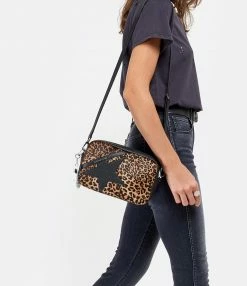 GOLDEN GOOSE Sac Star Cuir Pony Léopard Noir -jerome dreyfuss shop unnamed file 2447