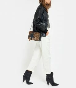 GOLDEN GOOSE Sac Star Cuir Pony Léopard Noir -jerome dreyfuss shop unnamed file 2449