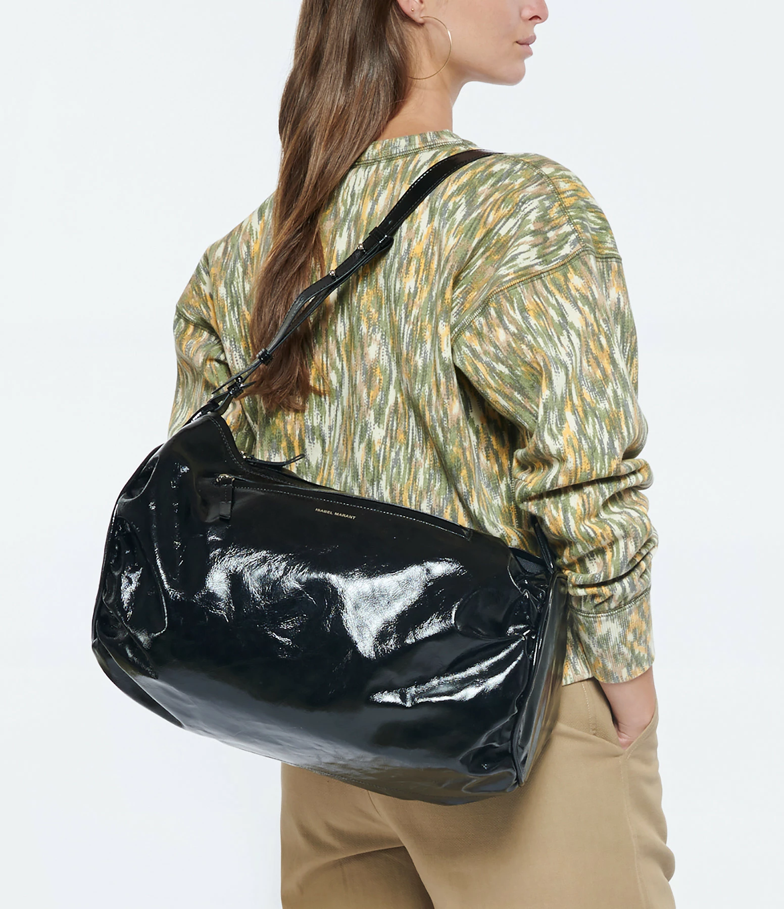 ISABEL MARANT Sac Maxi Shelby Cuir Noir 7 ISABEL MARANT Sac Maxi Shelby Cuir Noir – Image 5