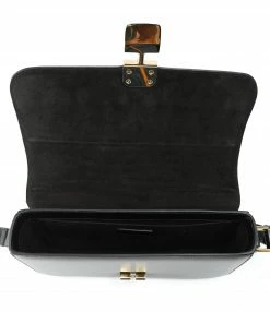 A.P.C. Sac Grace Baguette Cuir Lisse Noir -jerome dreyfuss shop unnamed file 2473