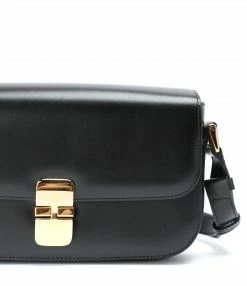 A.P.C. Sac Grace Baguette Cuir Lisse Noir -jerome dreyfuss shop unnamed file 2474
