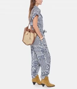 ISABEL MARANT Sac Seau Buky Raphia Cognac Naturel -jerome dreyfuss shop unnamed file 2482