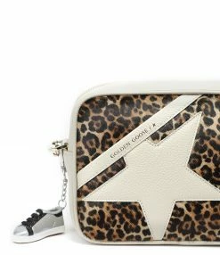GOLDEN GOOSE Sac Star Cuir Pony Léopard -jerome dreyfuss shop unnamed file 2544