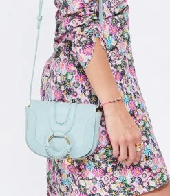 SEE BY CHLOE Sac Hana Mini Double Cuir Sterling Blue -jerome dreyfuss shop unnamed file 2585