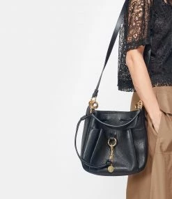 SEE BY CHLOE Sac Tony MM Cuir Lisse Noir -jerome dreyfuss shop unnamed file 2592