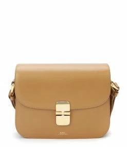 A.P.C. Sac Grace Small Cuir Lisse Camel