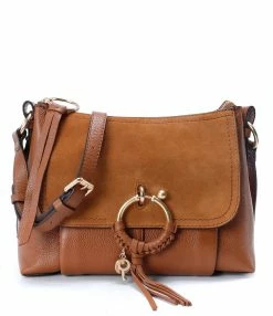 SEE BY CHLOE Sac Joan PM Cuir Grainé Caramel
