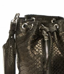 SISTA PARIS Sac Amber Cuir Python Noir -jerome dreyfuss shop unnamed file 2651
