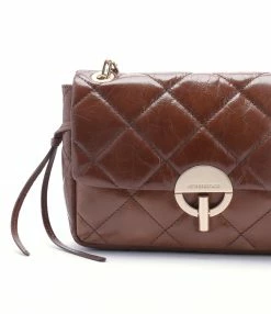 VANESSA BRUNO Sac Moon MM Cuir Vachette Havane -jerome dreyfuss shop unnamed file 2656