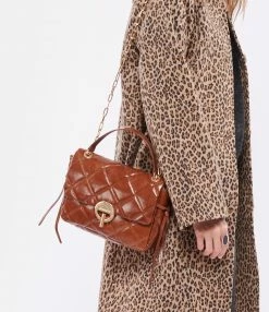 VANESSA BRUNO Sac Moon MM Cuir Vachette Havane -jerome dreyfuss shop unnamed file 2658