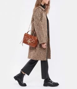 VANESSA BRUNO Sac Moon MM Cuir Vachette Havane -jerome dreyfuss shop unnamed file 2659