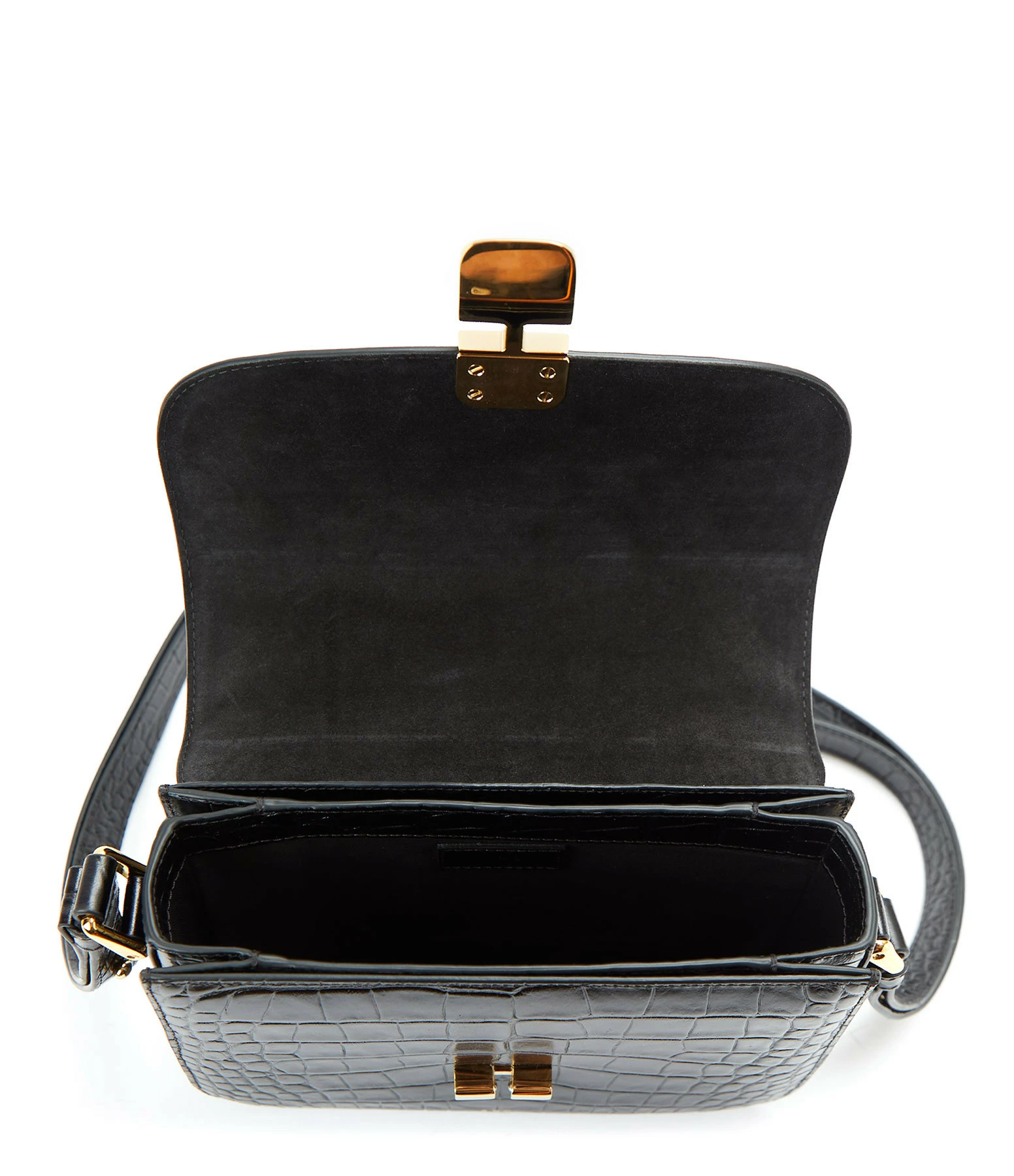 A.P.C. Sac Grace Small Cuir Embossé Croco Noir 5 A.P.C. Sac Grace Small Cuir Embossé Croco Noir – Image 3