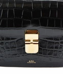 A.P.C. Sac Grace Small Cuir Embossé Croco Noir 11 A.P.C. Sac Grace Small Cuir Embossé Croco Noir -jerome dreyfuss shop unnamed file 2665