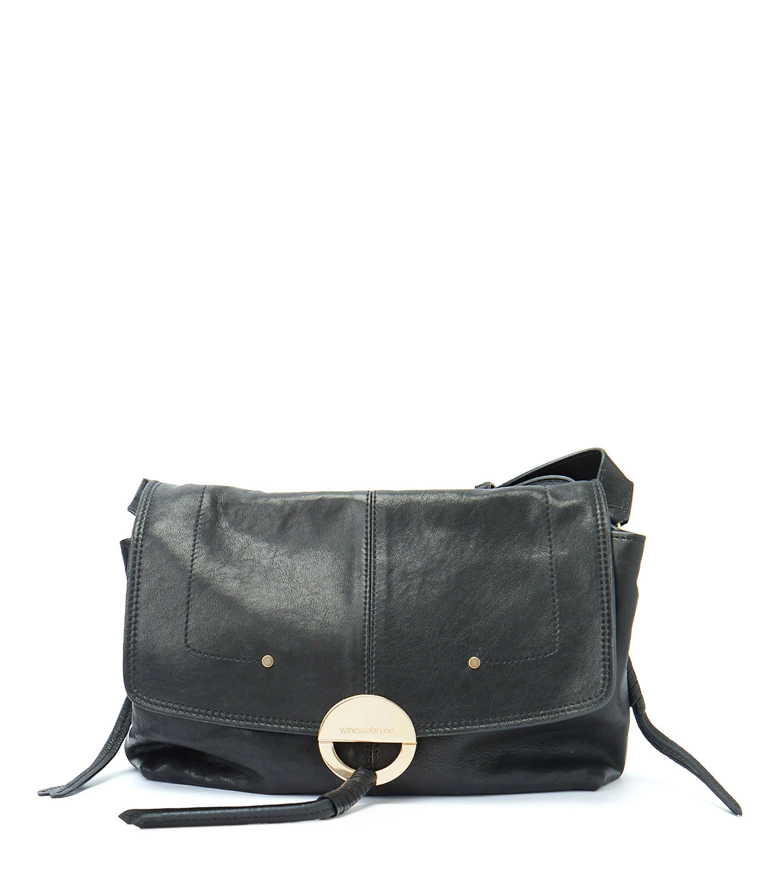 VANESSA BRUNO Sac Crossbody GM Cuir Agneau Noir 3 VANESSA BRUNO Sac Crossbody GM Cuir Agneau Noir