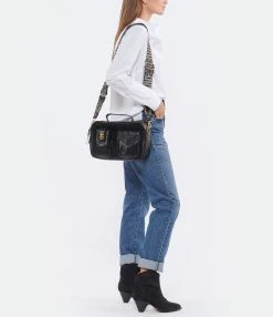 CLARIS VIROT Sac César Python Noir -jerome dreyfuss shop unnamed file 2679