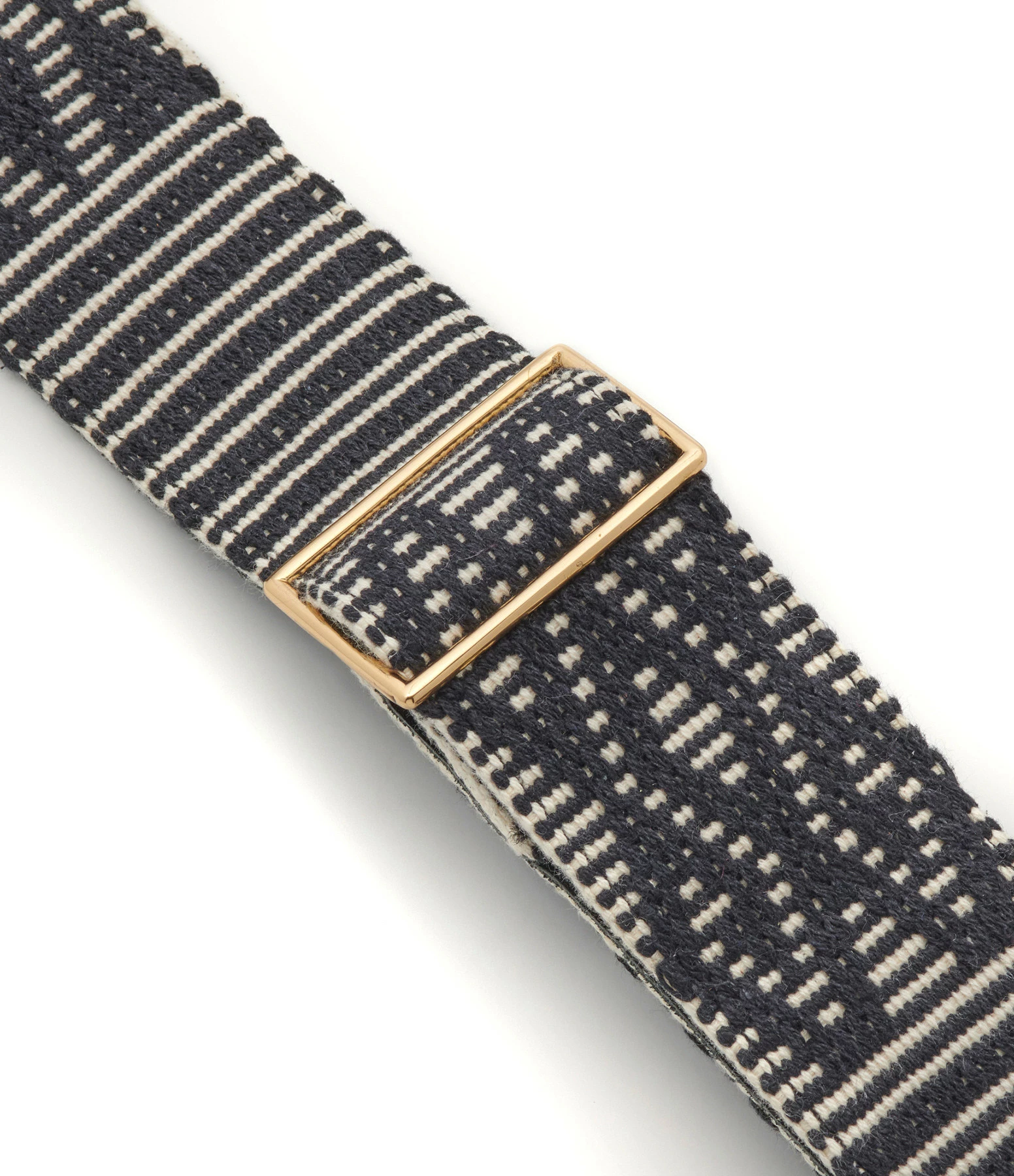 CLARIS VIROT Bandoulière Tissée Noir Doré 4 CLARIS VIROT Bandoulière Tissée Noir Doré – Image 2