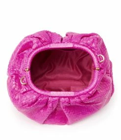 SISTA PARIS Sac Cuir Souple Python Rose Électrique 12 SISTA PARIS Sac Cuir Souple Python Rose Électrique -jerome dreyfuss shop unnamed file 2695