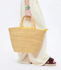 MUUN Panier G Naturel Jaune -jerome dreyfuss shop unnamed file 27