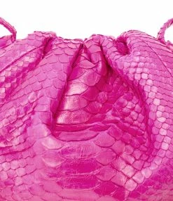 SISTA PARIS Sac Baby Uniq Cuir Souple Python Rose Électrique -jerome dreyfuss shop unnamed file 2702