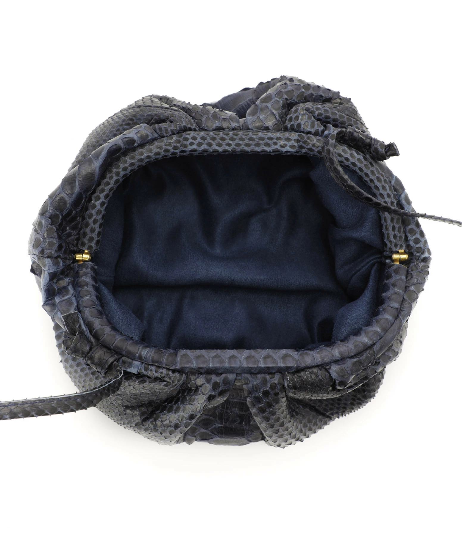 SISTA PARIS Sac Baby Uniq Cuir Souple Python Navy 5 SISTA PARIS Sac Baby Uniq Cuir Souple Python Navy – Image 3