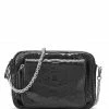 CLARIS VIROT Sac Big Charly Python Chaîne Argentée Noir
