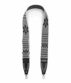 CLARIS VIROT Bandoulière Tissée Noir Argent