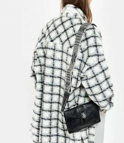 CLARIS VIROT Bandoulière Tissée Noir Argent -jerome dreyfuss shop unnamed file 2726