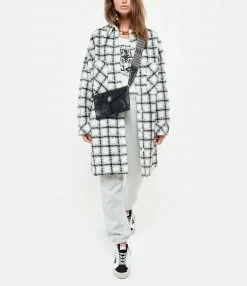 CLARIS VIROT Bandoulière Tissée Noir Argent -jerome dreyfuss shop unnamed file 2728