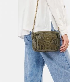 CLARIS VIROT Sac Charly Python Kaki Foncé 10 CLARIS VIROT Sac Charly Python Kaki Foncé -jerome dreyfuss shop unnamed file 2732