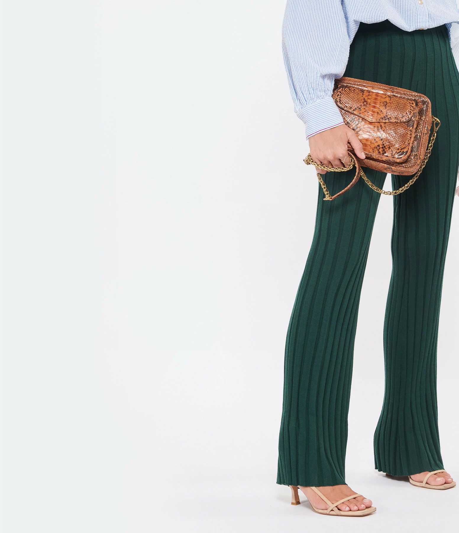 CLARIS VIROT Sac Big Charly Python Moka 6 CLARIS VIROT Sac Big Charly Python Moka – Image 4