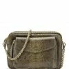 CLARIS VIROT Sac Big Charly Python Kaki Foncé 2 CLARIS VIROT Sac Big Charly Python Kaki Foncé -jerome dreyfuss shop unnamed file 2739