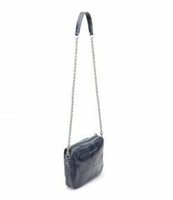 CLARIS VIROT Sac Big Charly Python Navy Argentée -jerome dreyfuss shop unnamed file 2752