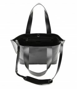 GANNI Cabas Cuir Recyclé Noir -jerome dreyfuss shop unnamed file 276