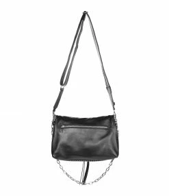 ZADIG & VOLTAIRE Sac Rocky Clous Cuir Grainé Noir -jerome dreyfuss shop unnamed file 2786