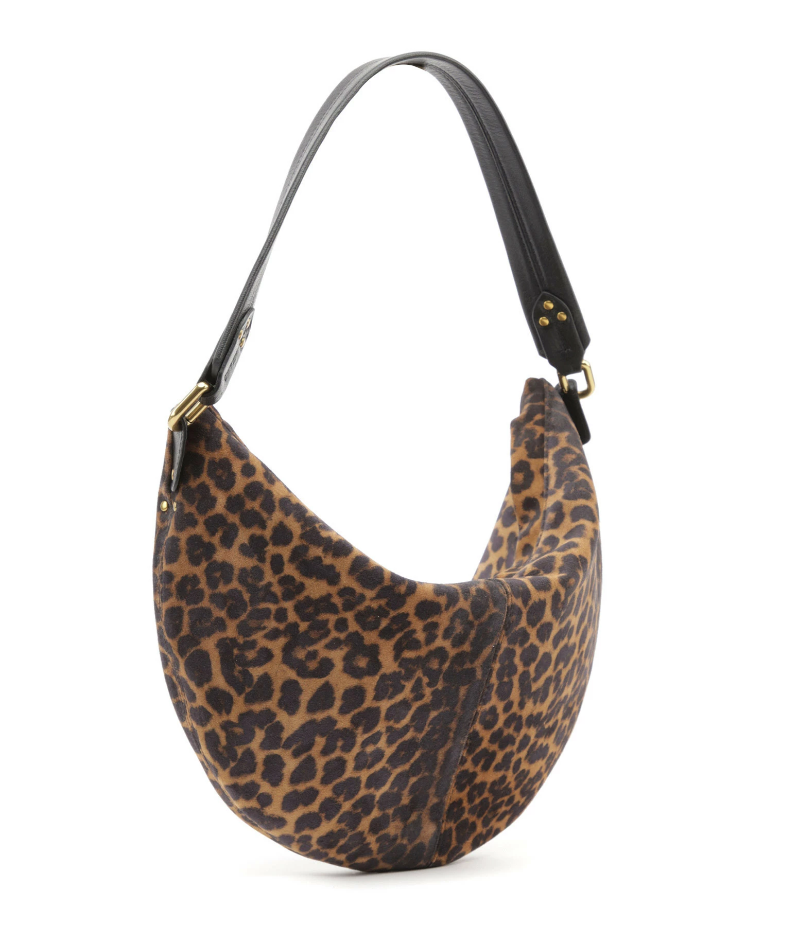 JEROME DREYFUSS Sac Paul Lune Cuir Suédé Léopard 4 JEROME DREYFUSS Sac Paul Lune Cuir Suédé Léopard – Image 2