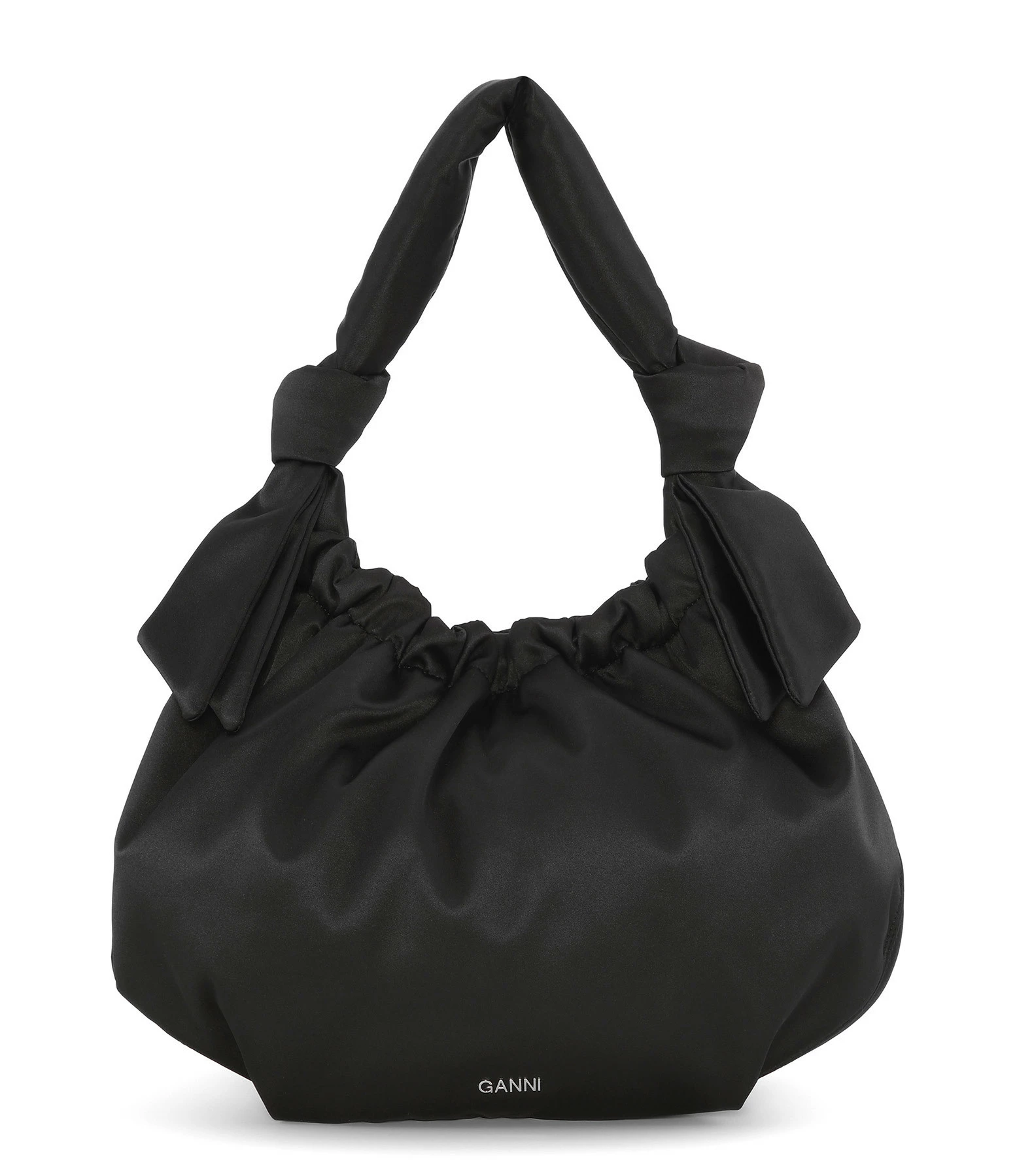 GANNI Sac Hobo Medium Recyclé Noir 3 GANNI Sac Hobo Medium Recyclé Noir