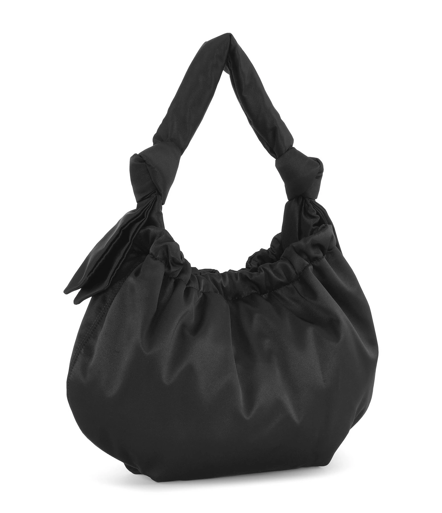 GANNI Sac Hobo Medium Recyclé Noir 4 GANNI Sac Hobo Medium Recyclé Noir – Image 2