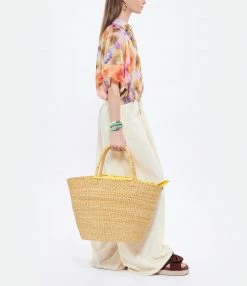 MUUN Panier G Naturel Jaune -jerome dreyfuss shop unnamed file 28