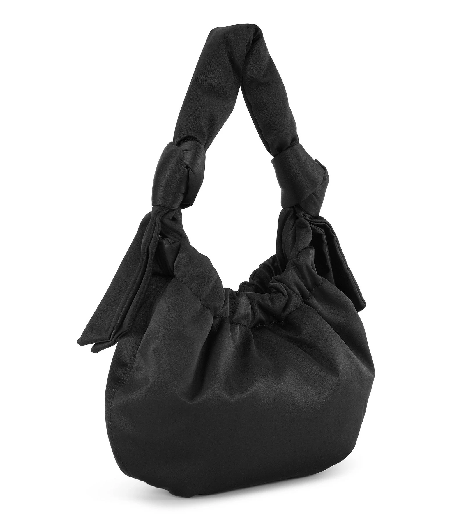 GANNI Sac Hobo Small Recyclé Noir 4 GANNI Sac Hobo Small Recyclé Noir – Image 2